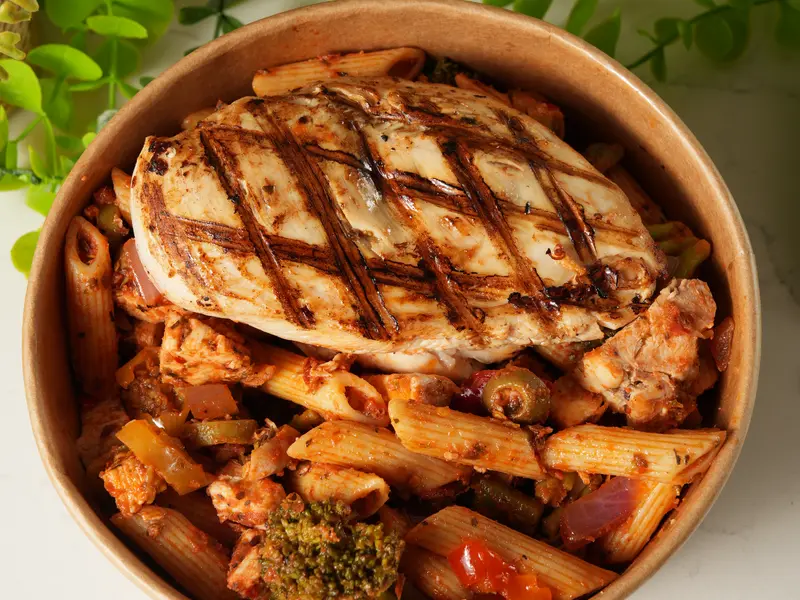 Grilled Chicken Marinara Pasta