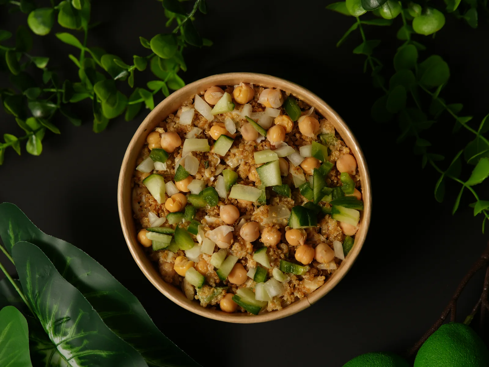 High-Protein Quinoa Chickpea Salad